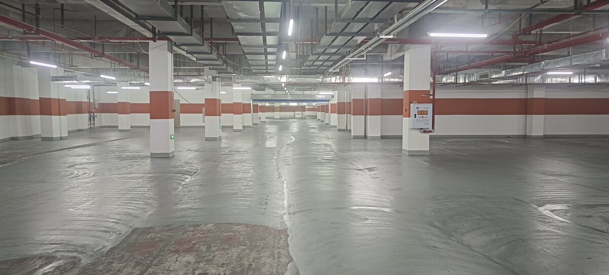 停车场环氧地坪工程案例